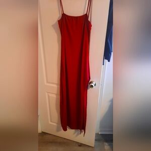 SHEIN Vibrant Red Maxi Dress